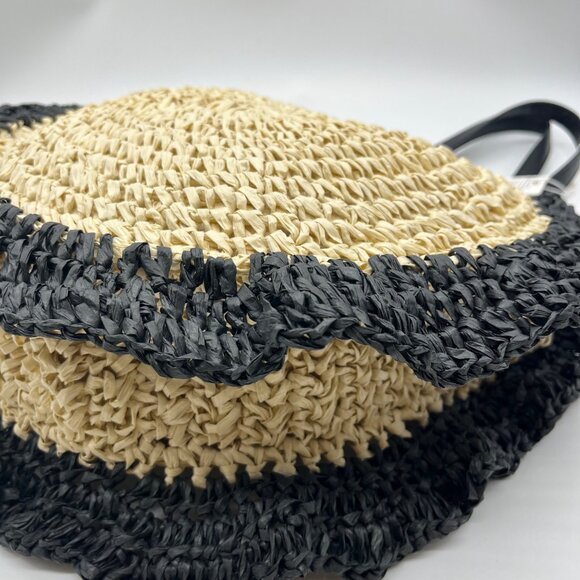 Urban Expressions Natural and Black Indy Tote Bag - Picture 8 of 11